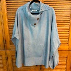 Oversized, poncho sweater!